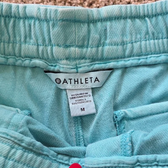 Athleta Women's Turquoise Athletic Shorts - Picture 2 of 4